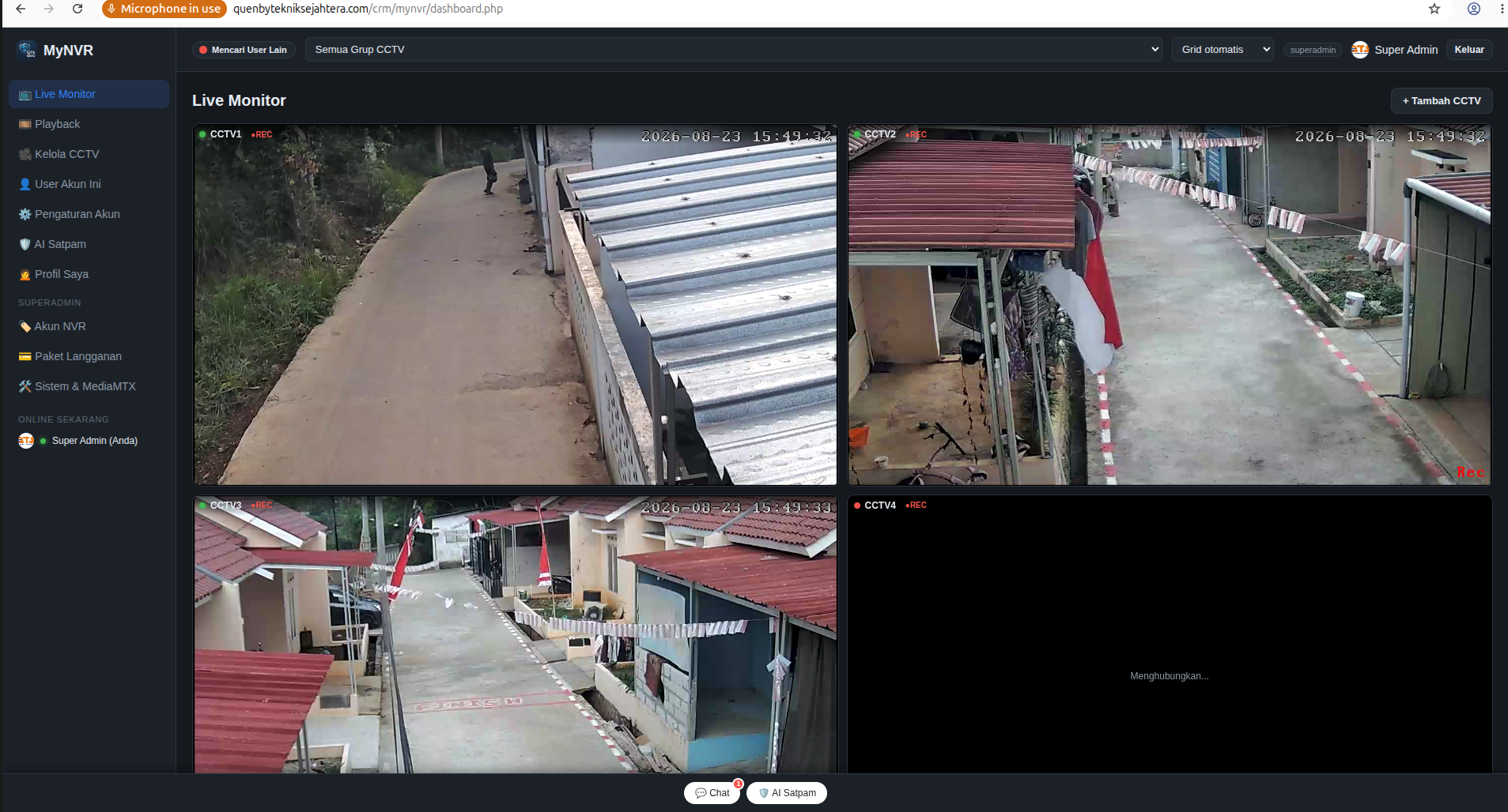 Source code -  CCTV system Cloud NVR